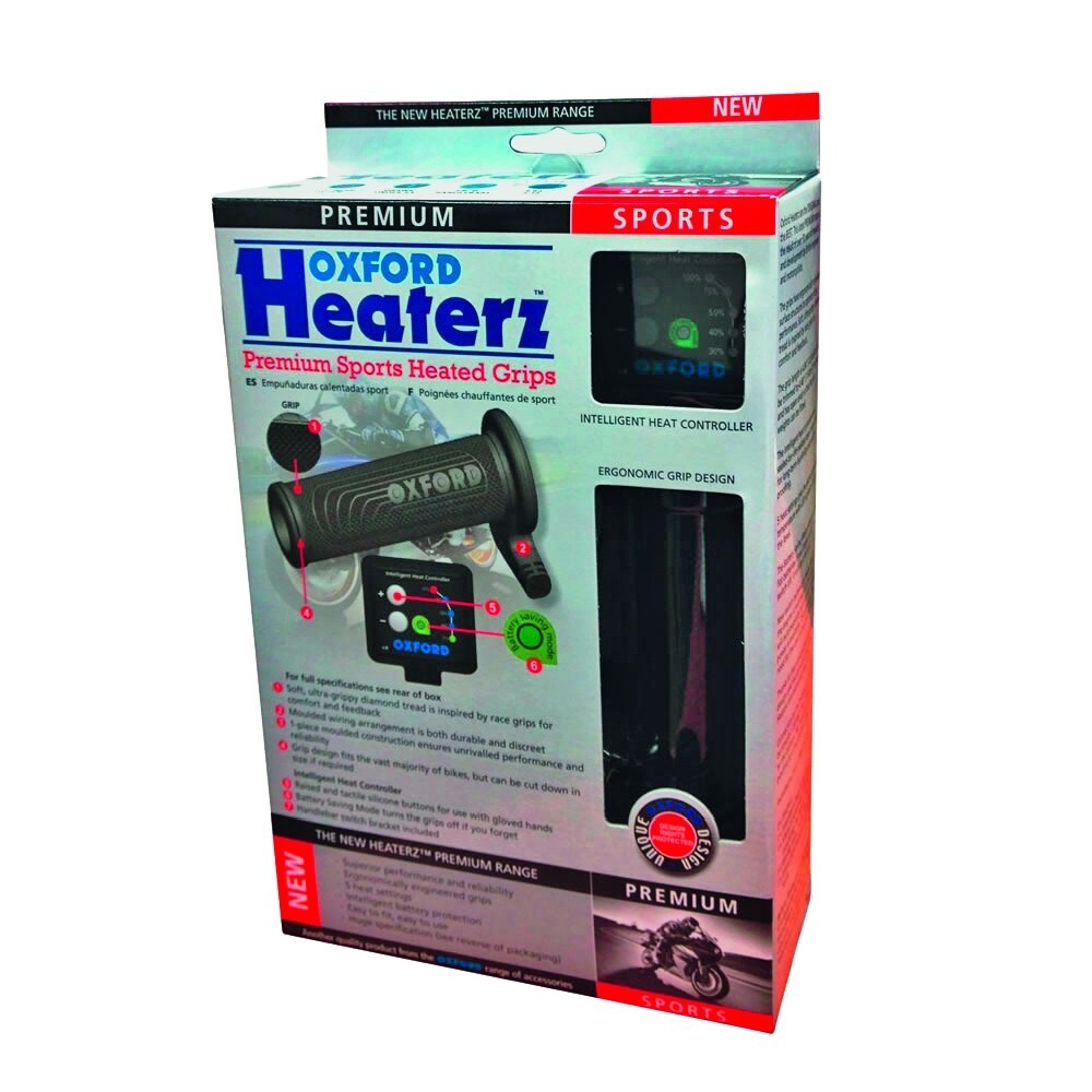 OXFORD HOT GRIPS SPORTS Manopole riscaldate Caratteristiche Materiale ad elevato grip, 5 livelli di calore Taglia Unica Colori Unico Prezzo euro 91